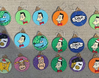 Set of 18 Pee-wee’s Playhouse Christmas Ornaments