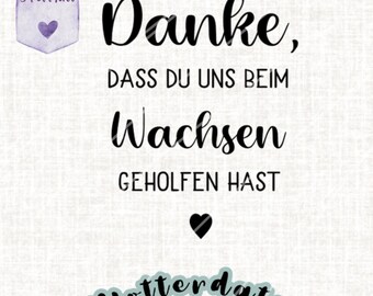 Plotterbestand Bedankt dat u ons helpt groeien Heart Plotterbestand