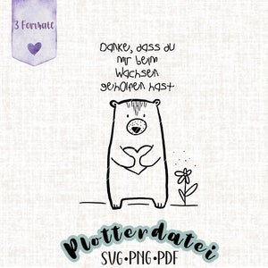 Merci de nous aider à développer le fichier traceur Bear with heart