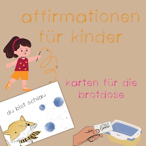 Tarjetas de afirmación para niños.