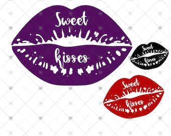 Kussmund svg - Etsy.de