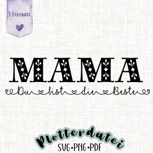 Plotter file, print template, mom, Nordic, Boho, Mother&#39;s Day, SVG, PNG, PDF, clipart
