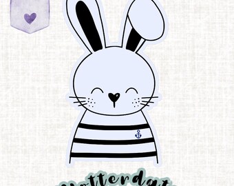 Maritime plotter file rabbit with offset Easter, Easter bunny