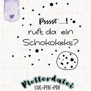 Plotterdatei für Keksdose, Schokoladenkeks lustig