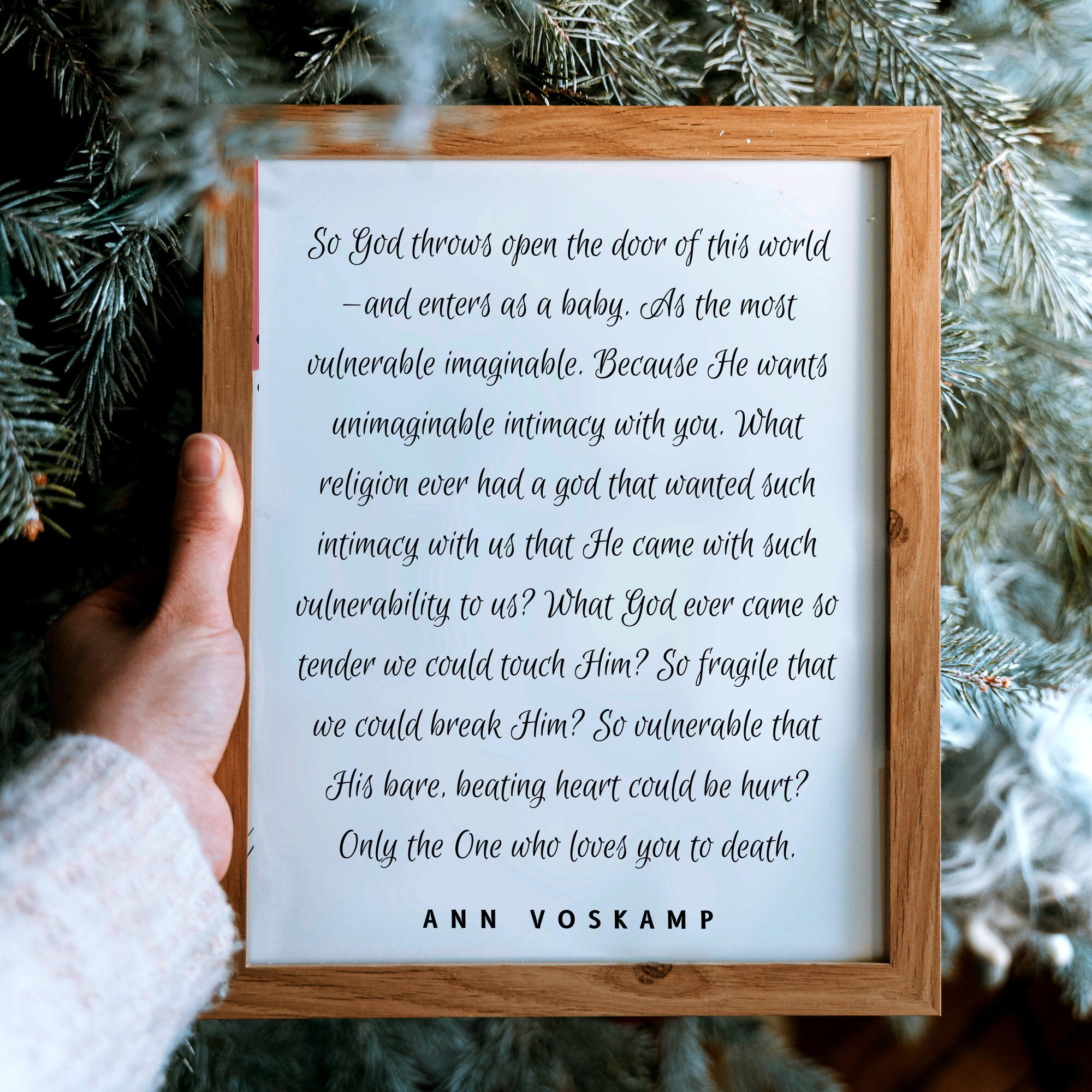 Christmas Ornament Ann Voskamp