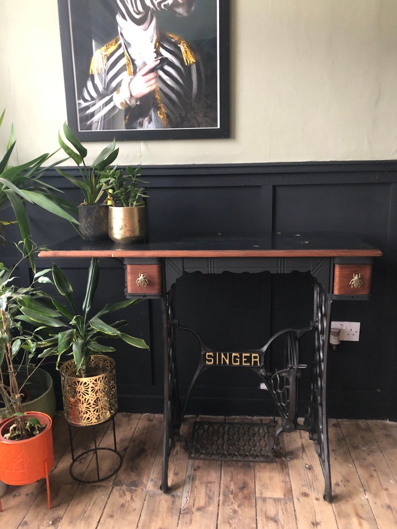 Vintage Singer Sewing Machine Bathroom Vanity Unit Etsy