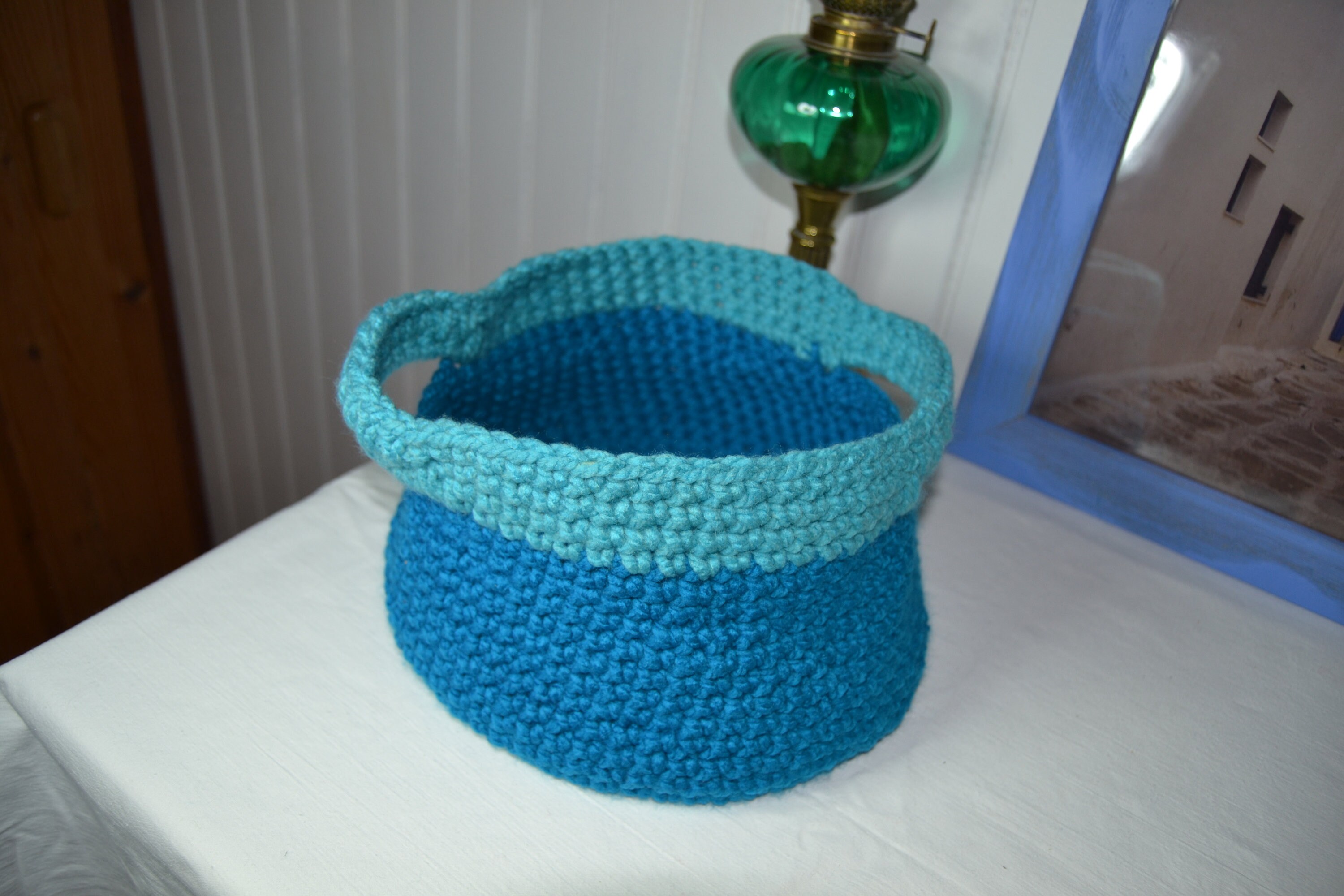 Corbeille Range Tout Bleue