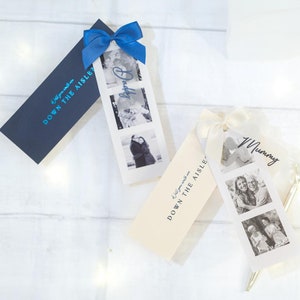 Will You Walk Me Down The Aisle Proposal Card | Personalised Photo Strip | Foiled Bridesmaid Card