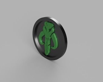 Star Wars Mandalorian Symbol STL file for 3D printing