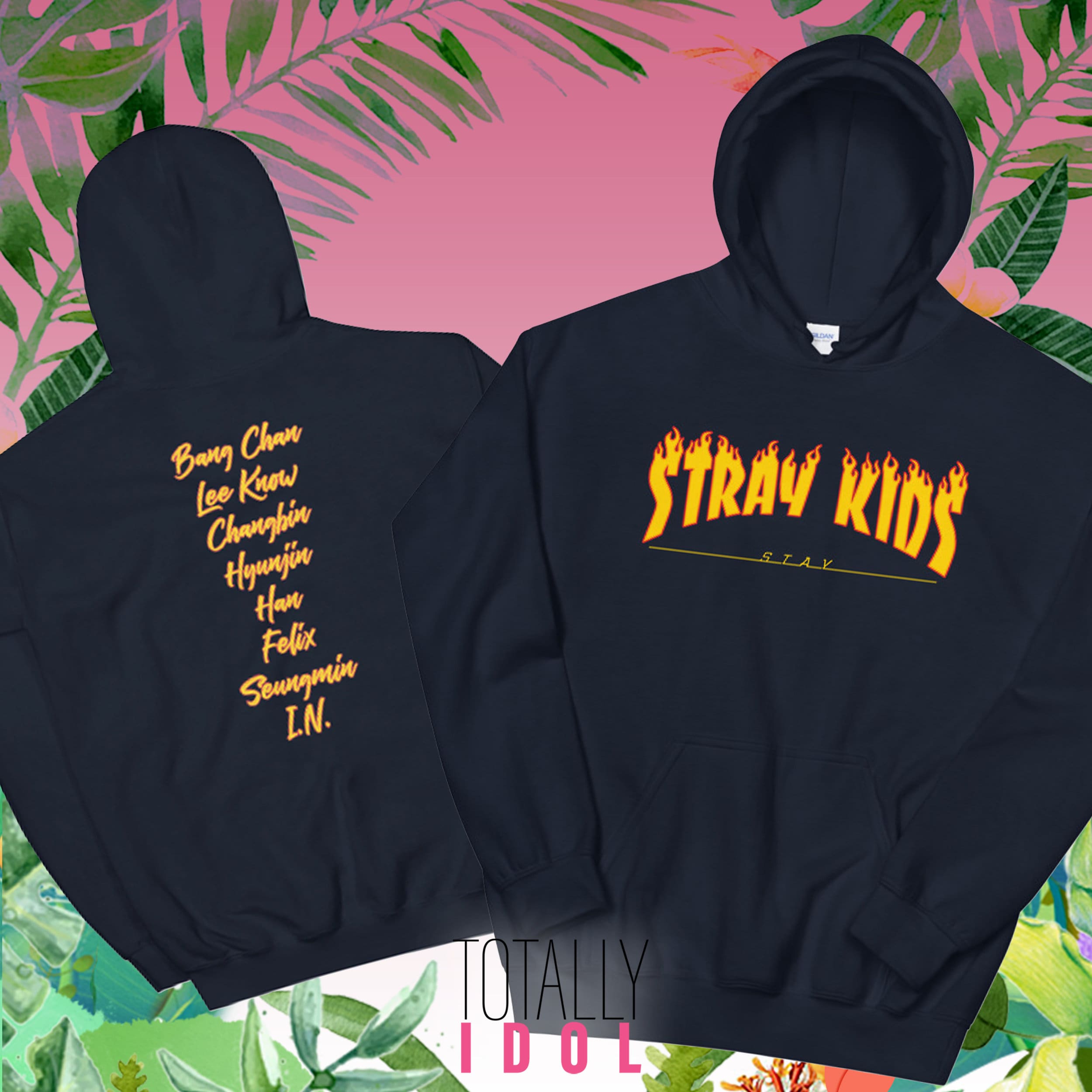 Stray Kids Flame With Members Unisex Hoodie - Etsy