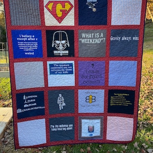 TShirt Quilt custom made with your t-shirts