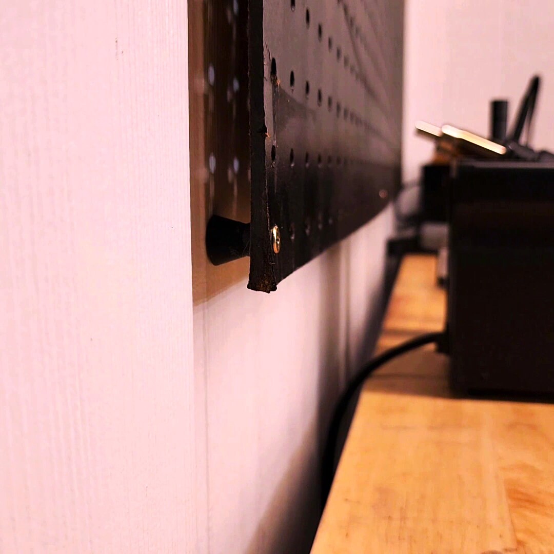 Wide Pegboard Standoffs for Fastening Pegboard on A Flat Etsy