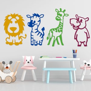 Filztiere, Filzzoo, Tierkinder, Kinderzimmer, Lieblingstiere, Wanddeko,