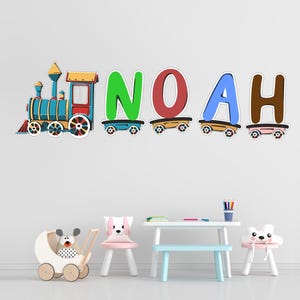 Tren del alfabeto, Habitación infantil, Decoración de paredes,
