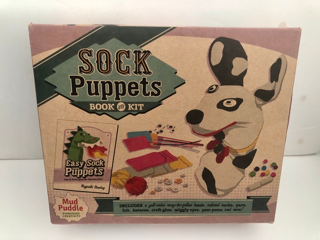 Mud Puddle Inc Sock Puppets Book & Kit Etsy