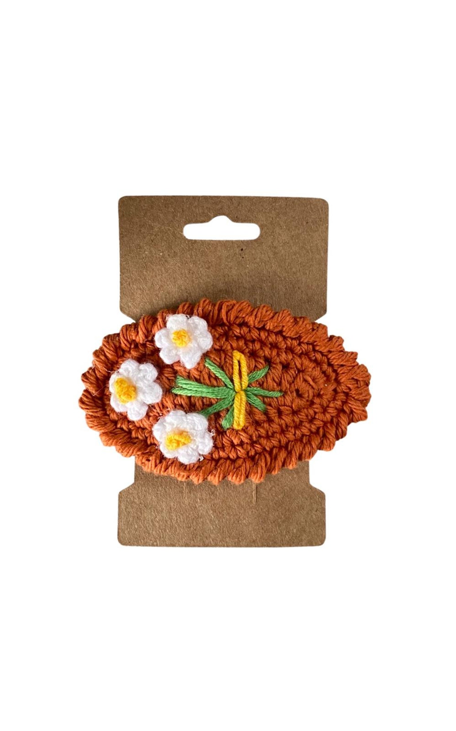 Handmade Hair Clips Crochet Hair Clips Knitted Hair Clips Etsy