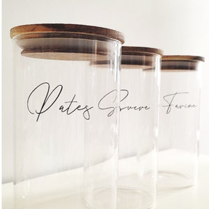 Label stickers for personalized jars