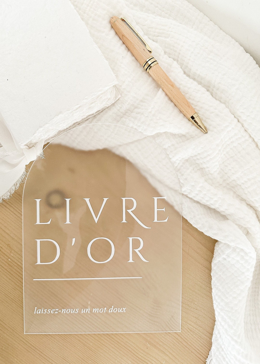 Livre D'or Audio Et Vidéo Pour Mariage - Enregistrez Vos Messages En HD, 32 Go De Mémoire, Design Art Déco Blanc