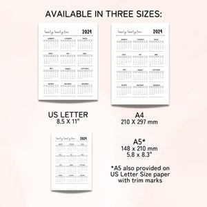 2024 2025 Printable Calendar 2024 Yearly Calendar Year on - Etsy 2024 2025 Printable Calendar 2024 Yearly Calendar Year on - Etsy