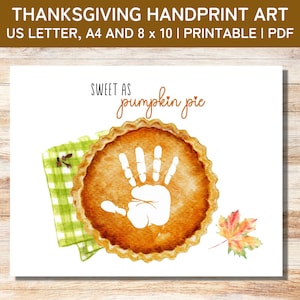 Erntedank Handabdruck Kunst, Herbst Handabdruck, Kürbis Handwerk, Handabdruck Aktivität für Kleinkinder, Sofort Download, druckbare PDF
