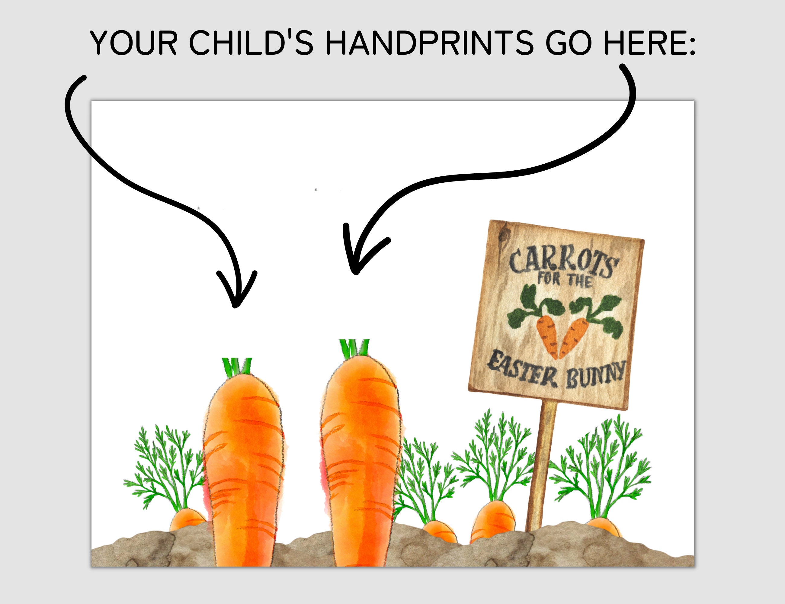 Easter Handprint Art, Printable Handprint Craft, Easter Printables for ...