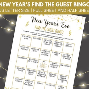 Free New Year's Eve Drink If Game Printable - Hypnotic Glamour Designs