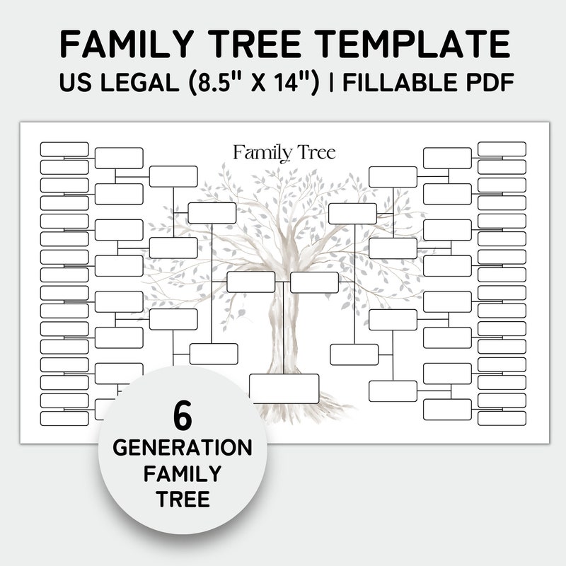 Family Tree Chart Etsy