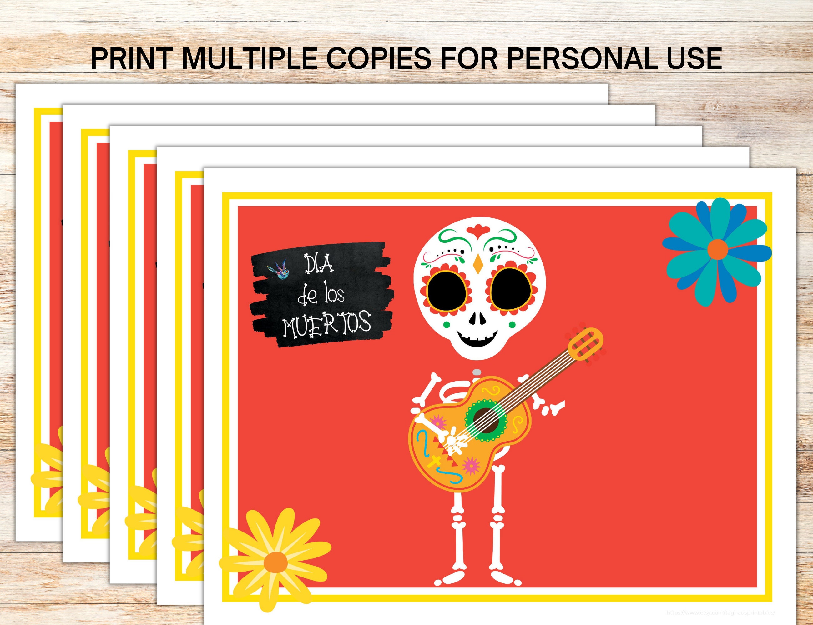 Dia De Los Muertos Handprint and Footprint Art Bundle, Day of the Dead ...