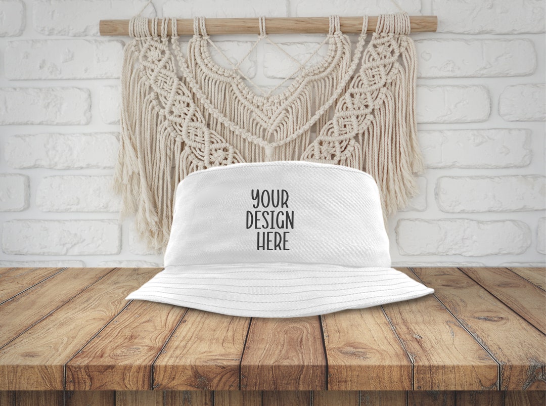 White Bucket Hat Mockup, Bucket Hat, Bucket Hat Mockup, Mockup for