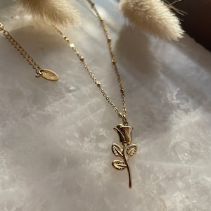 Alina - 18K Gold /Rose Necklace
