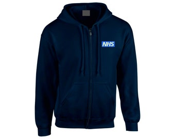 NHS Zipped Hoodie Unisex (Embroidered)