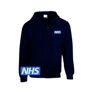 All Health Services Green Zipped Hoodie image 4