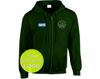 All* Health Services - Green Zipped Hoodie