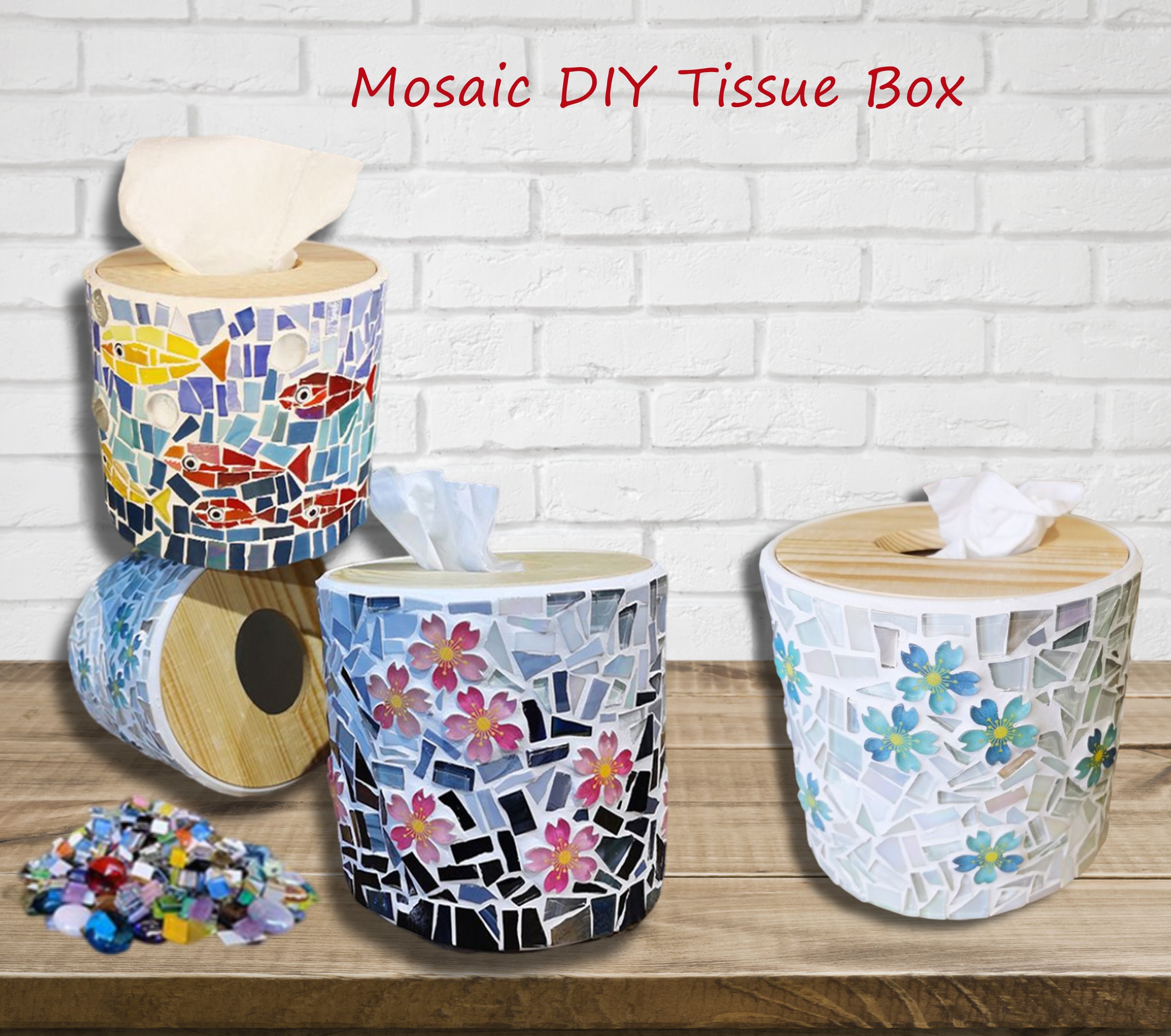 Ancona Mosaic Ceramic Tissue Box Cover - Buy Online – Sophie and Ella