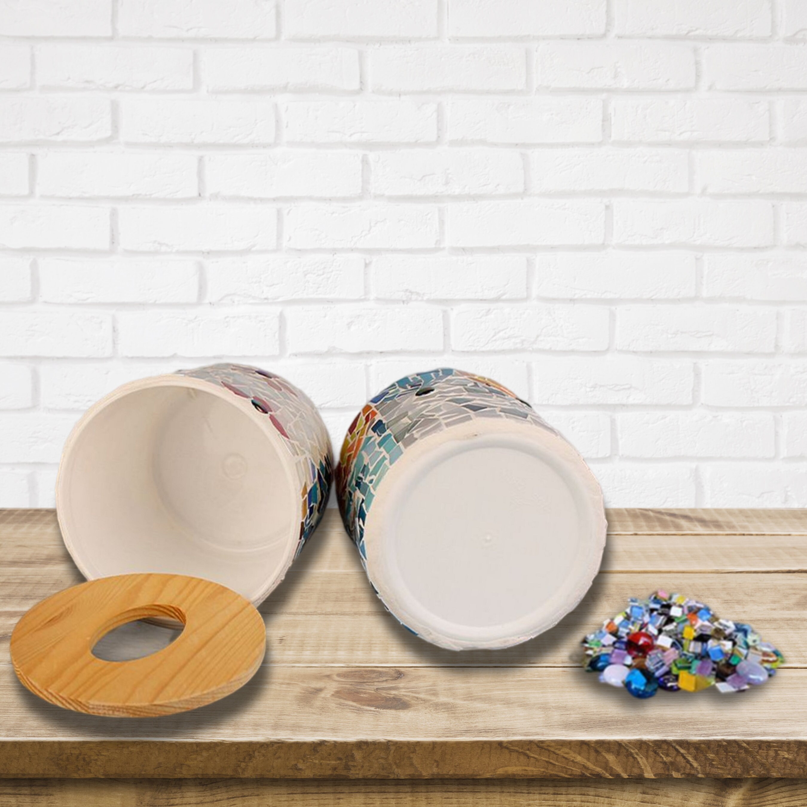 Mosaic Tissue Box Diy Kit,crafts Kit for Adult,stained Glass Kit,diy