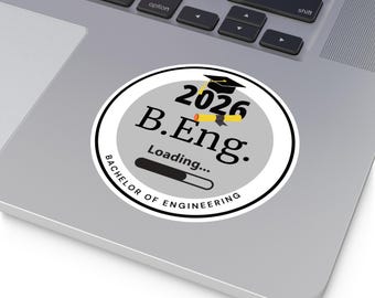 Engineering Graduate 2026 Vinyl Sticker - Laptop Decal