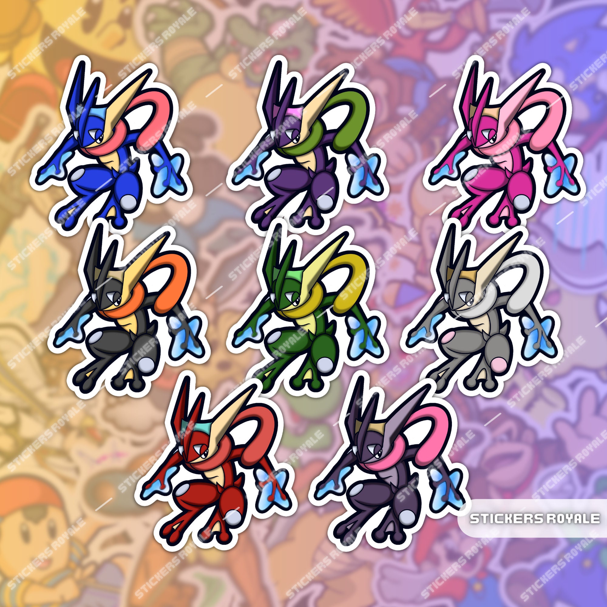 W/ FREE GIFT Greninja Sticker Pokemon Stickers Pokemon - Etsy Canada