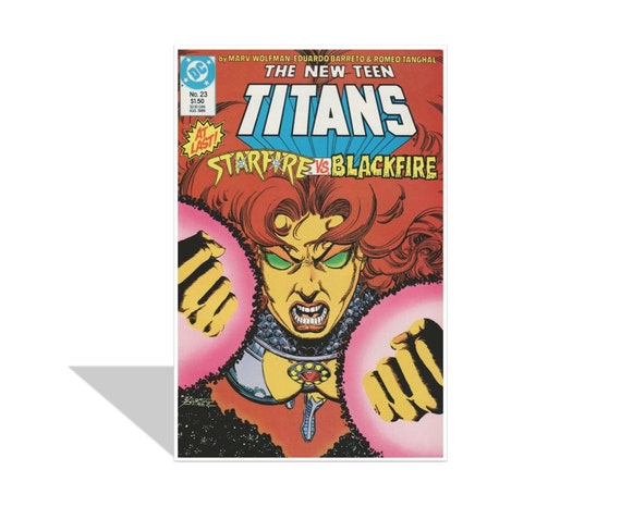 Teen Titans Starfire Black Fire Comic