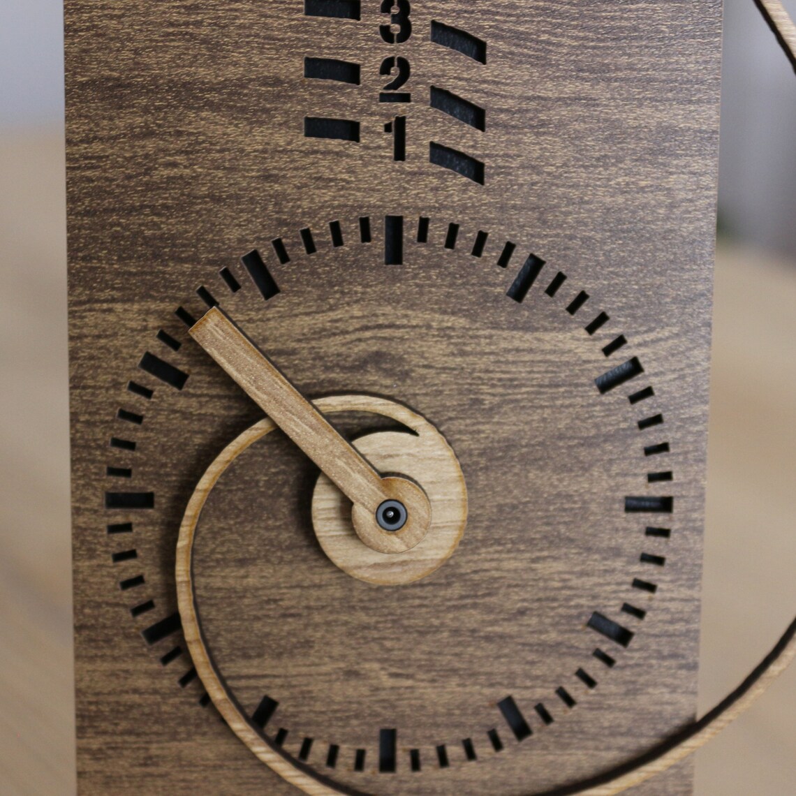 Fibonacci Desk Clockfibonacci Clock 3D Decor Wood Fibonacci Etsy
