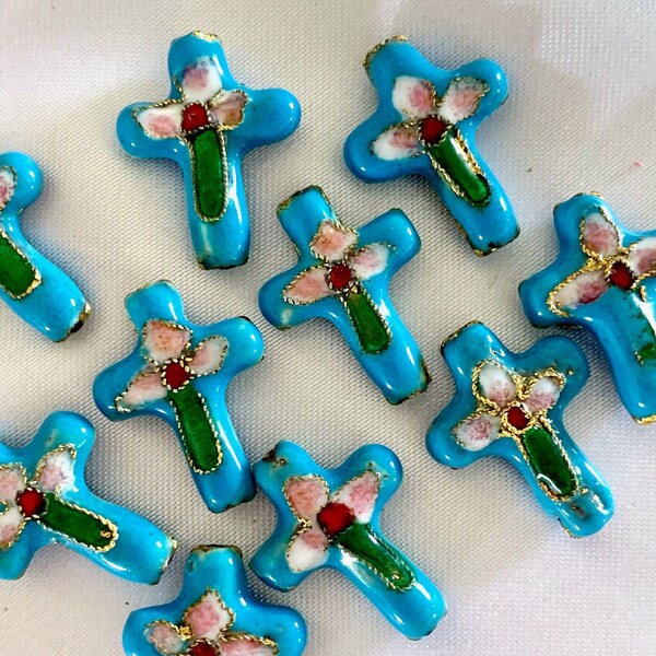 Cloisonne Cross Etsy