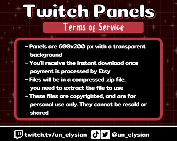 Vampire Twitch Panels for Live Streaming - StreamersVisuals