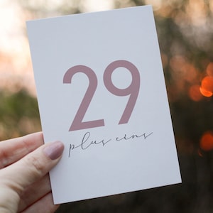 Geburtstagskarte 30. Geburtstag I Einladungskarte I 29 plus eins hell I Grußkarte