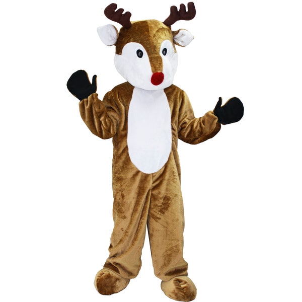 Costume de mascotte de renne Pégase de carnaval du Père Noël