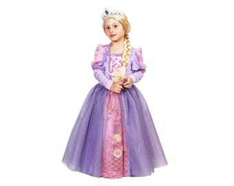 Princess Rapunzel Costume for Girls Carnival Pegasus