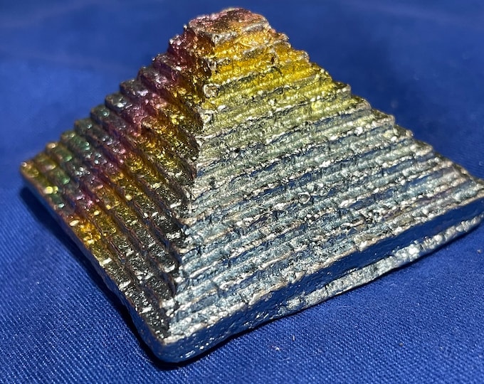 Pyramid Cast From Rare Bismuth Metal - Etsy