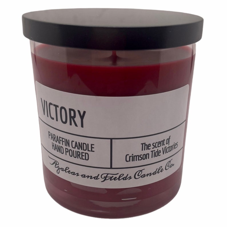 Alabama Crimson Tide Victory Candle Alabama Football Gift image 1