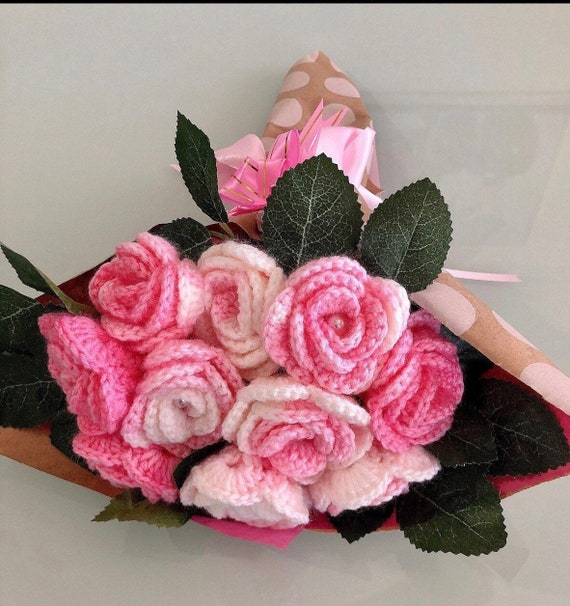 sierra  crochet flowers & more on Instagram: 12 pink roses