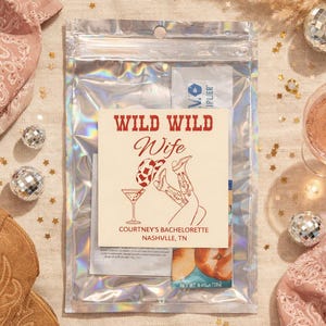 Wild Wild Wife Bachelorette Hangover Kit-Nashville Bachelorette Party Favors-Cowgirl Bachelorette Welcome Bags-Western Bach Party Favor