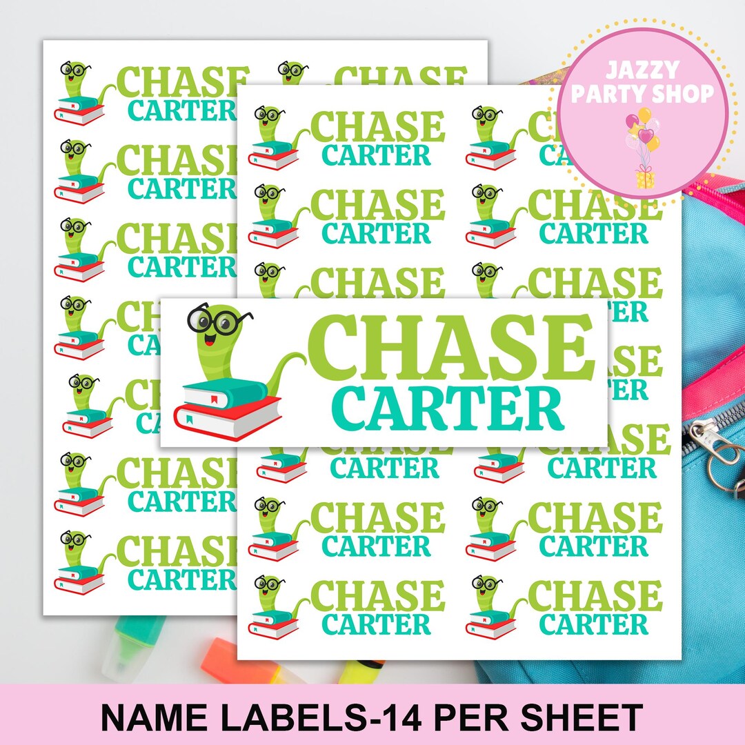 Personalized Back-to-school Name Labels – 4