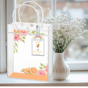 Love at First Spritz Bridal Shower Gift Bag-Summer Bachelorette Party-Bridal Party Gift Bag-Custom Favor Bag